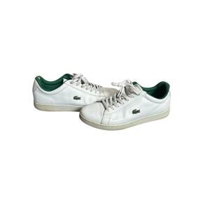 Lacoste Classic White & Green Low-Top Leather
Sneakers‎ Size 10.5
